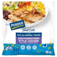 Perdue Short Cuts Grilled Southwestern Style Carved Chicken Breast Skinless with Rib Meat, 8 oz, 8 Ounce