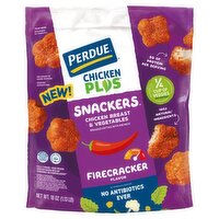 Perdue Chicken Plus Snackers Firecracker Flavor Chicken Breast & Vegetables Breaded Patties, 18 oz