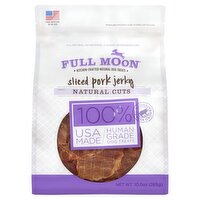 Full Moon Natural Cuts Sliced Pork Jerky Dog Treats, 10 oz