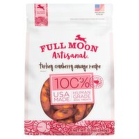 Full Moon Artisanal Turkey Cranberry Sausage Recipe All Natural Dog Treats, 12.0 oz