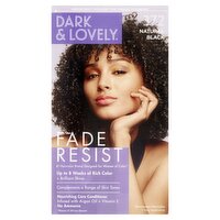 Dark & Lovely Fade Resist 372 Natural Black Permanent Haircolor, 1 easy application