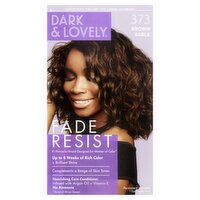 Dark & Lovely Fade Resist 373 Brown Sable Permanent Haircolor, 1 easy application