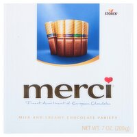 Storck Merci Milk and Creamy Chocolate Variety, 16 count, 7 oz