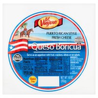 El Viajero Queso Boricua Puerto Rican Style Fresh Cheese, 10 oz