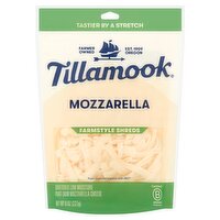 Tillamook Farmstyle Shreds Mozzarella Cheese, 8 oz