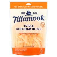 Tillamook Triple Cheddar Blend Cheese, 8 oz