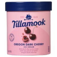 Tillamook Oregon Dark Cherry Ice Cream, 1.5 qt