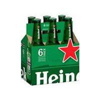 Heineken Lager Beer - 6 Pack Bottles, 72 fl oz