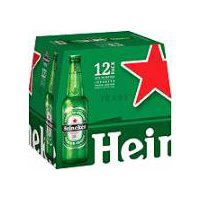 Heineken Lager Beer - 12 Pack Bottles, 144 fl oz