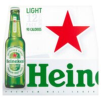 Heineken Light Premium Malt Lager Beer, 12 count, 12 fl oz