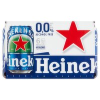 Heineken 0.0% Alcohol Free Beer, 11.2 fl oz, 6 count