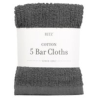 Ritz Graphite Cotton Bar Cloths, 5 count