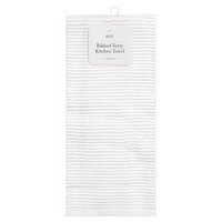 Ritz White Ribbed Terry Kitchen Towel