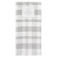 Ritz Graphite Waffle Dual and Ribbed Kitchen Towels, 2 count