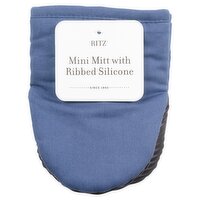 Ritz Federal Blue Mini Mitt with Ribbed Silicone