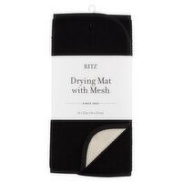 Ritz Drying Mat with Mesh, Black