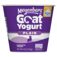 Meyenberg Plain Goat Probiotic Yogurt, 6 oz