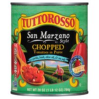 Tuttorosso San Marzano Style Chopped Tomatoes in Puree, 28 oz, 28 Ounce