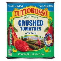 Tuttorosso No Salt Added Crushed Tomatoes with Basil, 28 oz, 28 Ounce