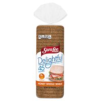 Sara Lee Delightful Honey Whole Wheat Bread, 1 lb 4 oz, 20 Ounce