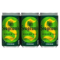 Seagram's Ginger Ale, 7.5 fl oz, 6 count