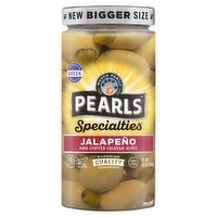 Musco Family Olive Co. Pearls Specialties Jalapeño Hand-Stuffed Colossal Olives, 10 oz