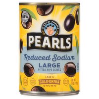 Musco Family Olive Co. Pearls Reduced Sodium Large Pitted California Ripe Olives, 6 oz