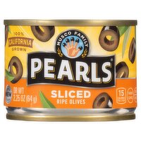 Musco Family Olive Co. Pearls Sliced Ripe Olives, 2.25 oz, 2.25 Ounce