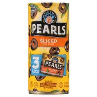 Musco Family Olive Co. Pearls Sliced Ripe Olives, 3 count, 2.25 oz, 3 Each