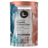 L. Cotton Tampons Super/Super Plus Absorbency Multipack, 26 Count