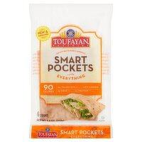 Toufayan Bakeries Everything Smart Pockets, 6 count, 7.4 oz