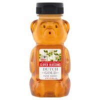 Dutch Gold Bee Foraged Pure Honey from Clover Blossoms, 12 oz