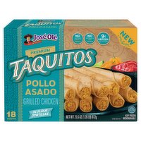 José Olé Premium Grilled Chicken in Flour Tortillas Taquito, 18 count, 21.6 oz