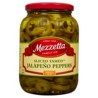 Mezzetta Sliced Tamed Medium Heat Jalapeño Peppers, 32 fl oz