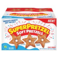SuperPretzel Star-Shaped Soft Pretzels, 15 count, 36 oz