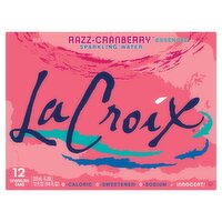 LaCroix Razz-Cranberry Sparkling Water, 12 fl oz, 12 count, 144 Fluid ounce