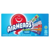 Airheads Assorted Flavors Candy, 0.55 oz, 6 count