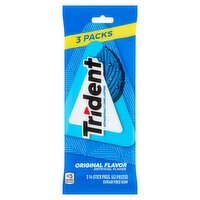 Trident Original Flavor Sugar Free Gum, 42 count, 42 Each