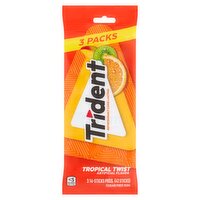 Trident Tropical Twist Sugar Free Gum, 42 count