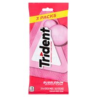 Trident Bubblegum Sugar Free Gum, 42 count