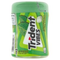 Trident Vibes Spearmint Rush Sugar Free Gum, 40 count, 40 Each