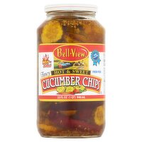 Bell-View Fancy Hot & Sweet Cucumber Chips, 32 fl oz