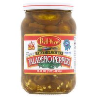 Bell-View Fancy Hot Sliced Jalapeño Peppers, 16 fl oz