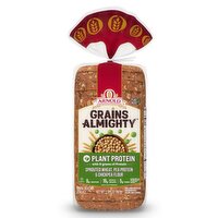 Arnold Grains Almighty Sprouted Wheat, Pea Protein & Chickpea Flour Thin-Sliced Bread, 1 lb 4 oz, 20 Ounce