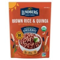 Lundberg Family Farms Brown Rice & Quinoa Lightly Seasoned with Garlic & Shallots, 8 oz