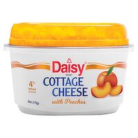 Daisy Cottage Cheese with Peaches, 6 oz, 6 Ounce