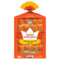 King's Hawaiian Savory Butter Rolls Party Pack, 24 count, 24 oz