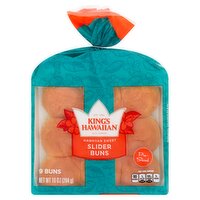 King's Hawaiian Pre-Sliced Hawaiian Sweet Slider Buns, 9 count, 10 oz, 10 Ounce