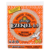 Food For Life Ezekiel 4:9 Sprouted Flourless Original Tortillas, 6 count, 12 oz