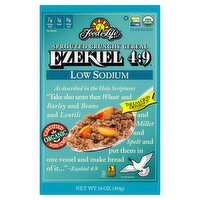 Food For Life Ezekiel 4:9 Low Sodium Sprouted Crunchy Cereal, 16 oz